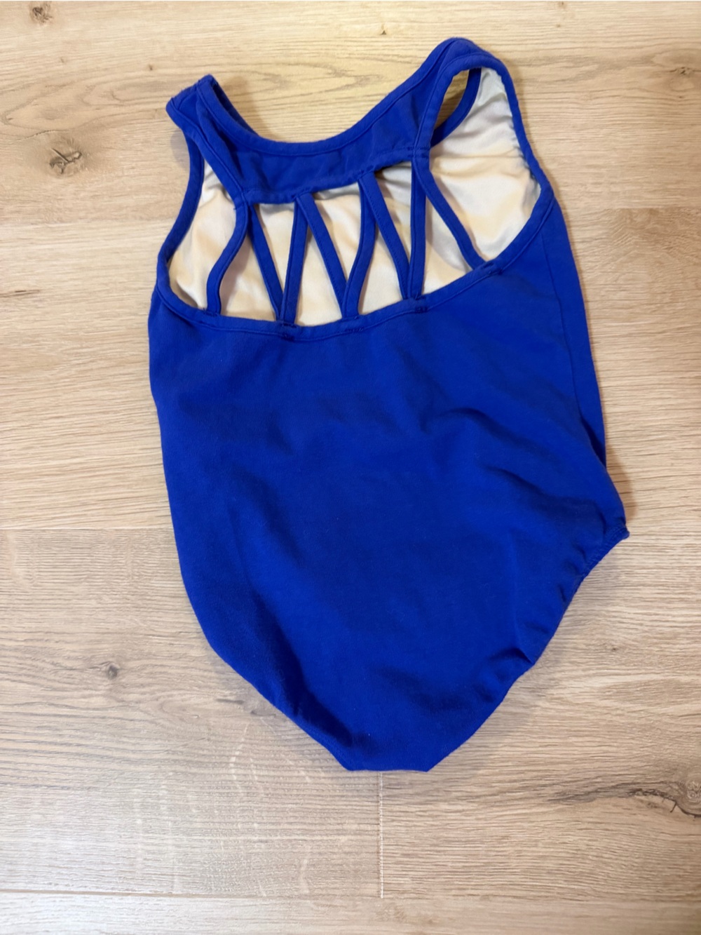 Blue leotard ballet dance CXS size